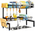 ARSTPEOE Over-the-Sink Dish Drying Rack, 2 Tiers