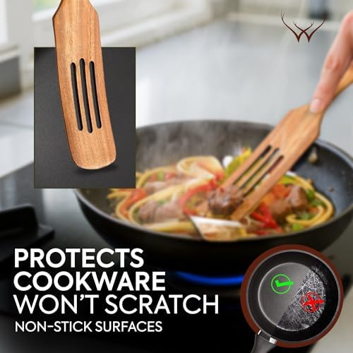 8PCS Wooden Spurtle Cooking Utensil Set