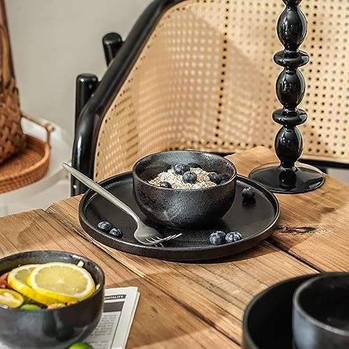 S&Q'S CERAMICS Ceramic Small Bowls for Kitchen, Set of 6, 9 ounces Ice