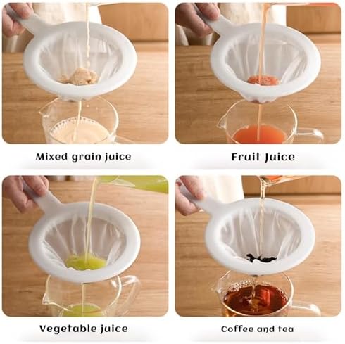2 Piece Fine Nylon Mesh Strainer Kitchen Food Yogurt Mesh Sieve