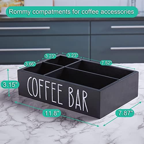 ALELION Coffee Station Organizer with Removable Dividers