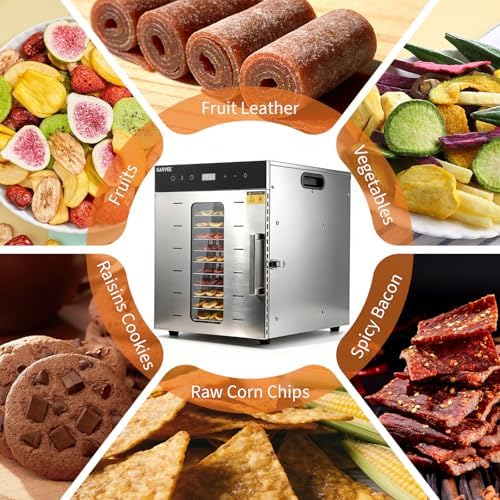 800W Food Dehydrator Machine, 10 Trays