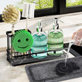 galasily Sink Caddy Organizer, Black