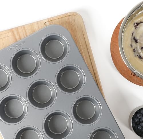 Calphalon Titan Steel Core PFA Free Nonstick 12 Cup Cupcake Muffin
