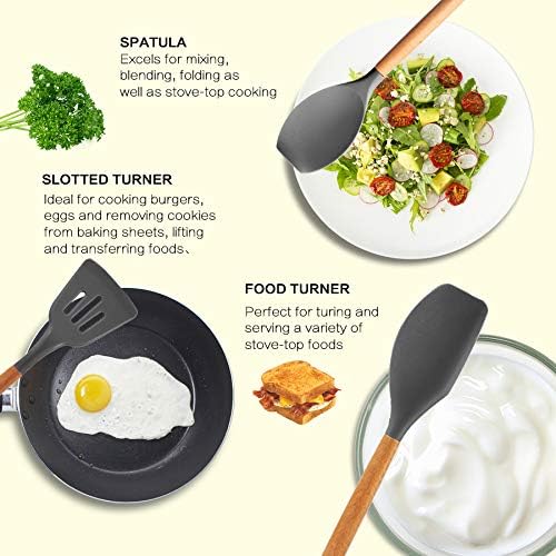 MIBOTE 17 Pcs Silicone Cooking Kitchen Utensils Set - Image 3