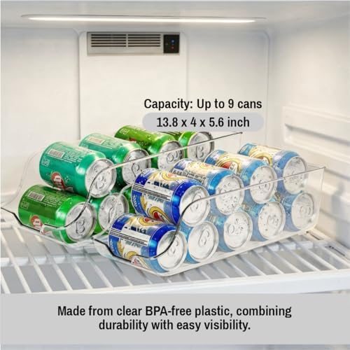 Pull-Out Refrigerator Organizer Drawer – Clear Fridge Storage Bin for