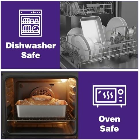 8 Pack Loaf Pan Set, 9x5 Inch Bread Loaf Pans for Baking