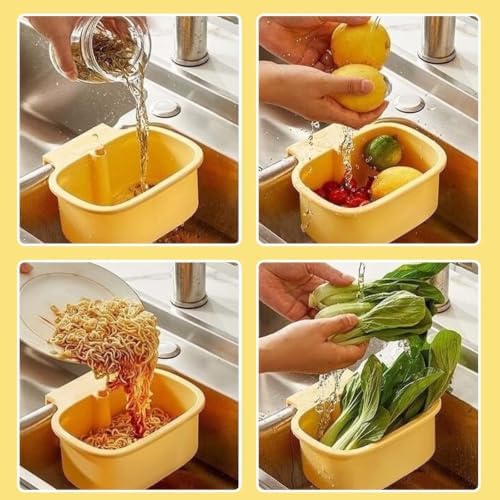 Multifunctional Hanging Sink Drain Strainer Basket, Green