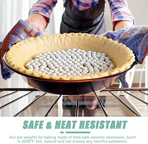 EIMMBD Ceramic Pie Weights Baking Beans 2.2 LB,10mm pie weights for