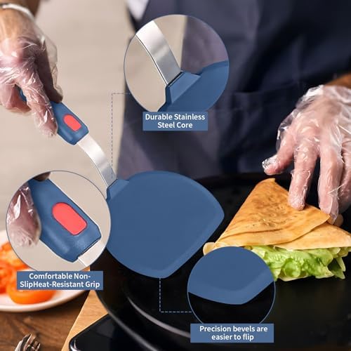 3-Piece Silicone Spatula Turner Set
