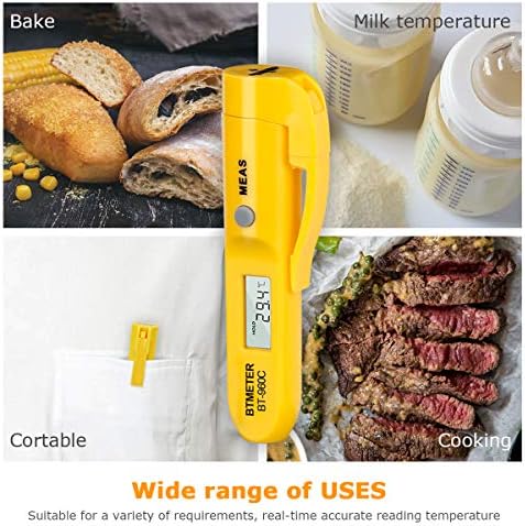 Digital Infrared Thermometer with Pocket Clip - Instant Read