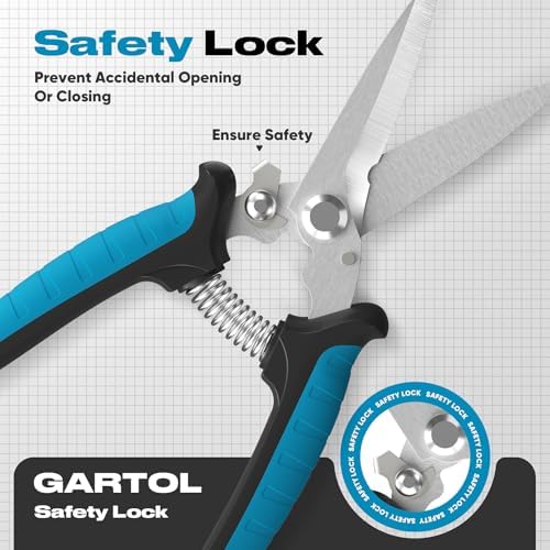 GARTOL 8" Heavy Duty Scissors & Tin Snips - All Purpose Utility Shears