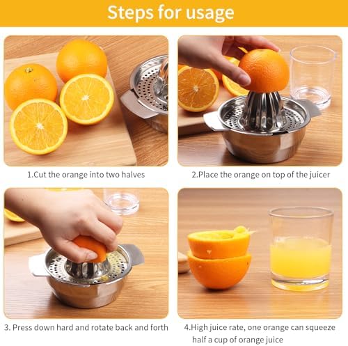 Stainless Steel Lemon Juicer Hand Squeezer