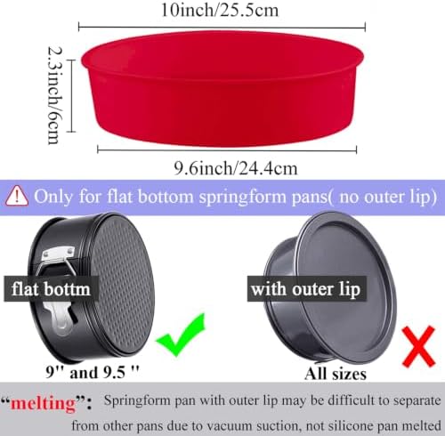 Silicone Springform Pan Protector, Cheesecake Water Bath Protector