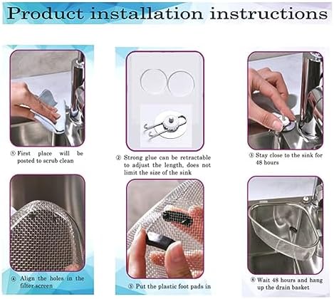 Kitchen Triangle Sink Strainer, Stainless Steel, Silver