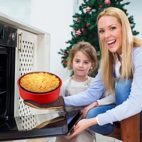 LOQJSS Cheesecake Pan Protector 10‘’ Round Springform Pan Silicone