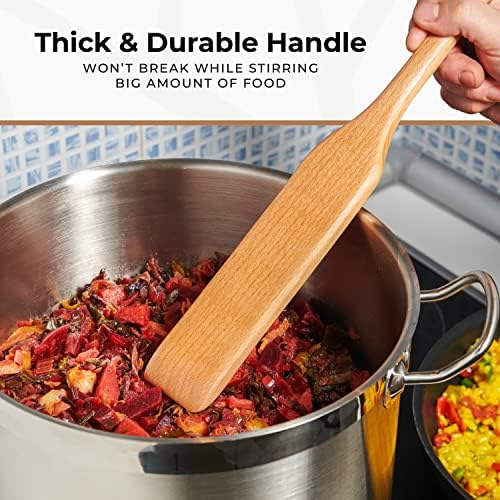 Wooden Paddle for Cooking, 24" Beech Crawfish & Stirring Paddle for