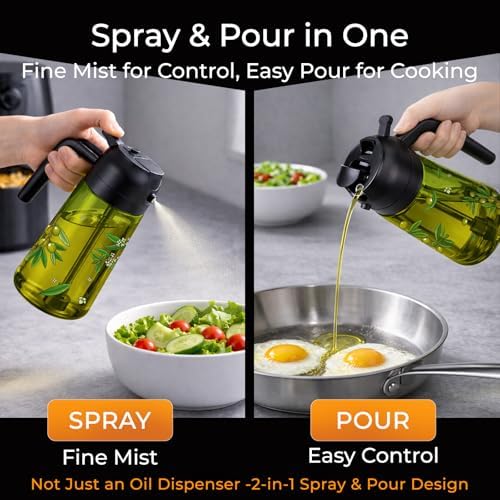 COOLMI Oil Sprayer Set, 16OZ/470ML, Set of 2