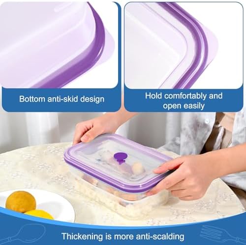 Collapsible Food Storage Containers, Premium Silicone, BPA