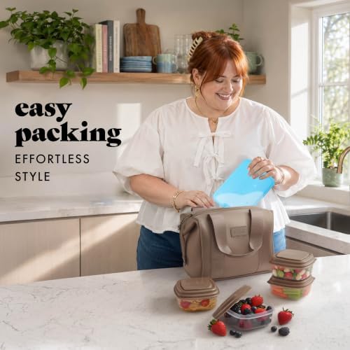 Fit & Fresh Remi Neoprene Lunch Bag with Ice Pack