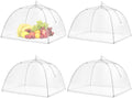 Food Covers, SPANLA 4 Pack Large and Tall Mesh Food Covers by SPANLA