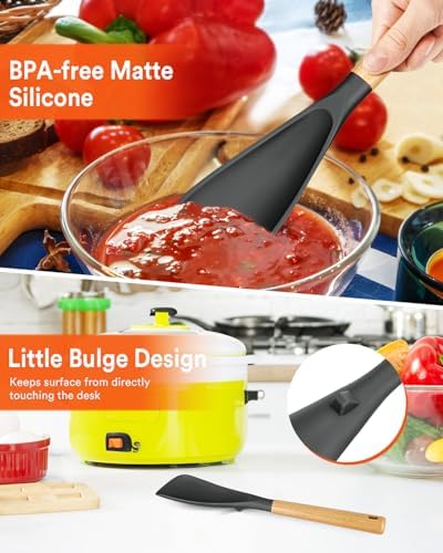 Badiano Multifunction Cooking Spoons, 11.4" and 13.4", Grey
