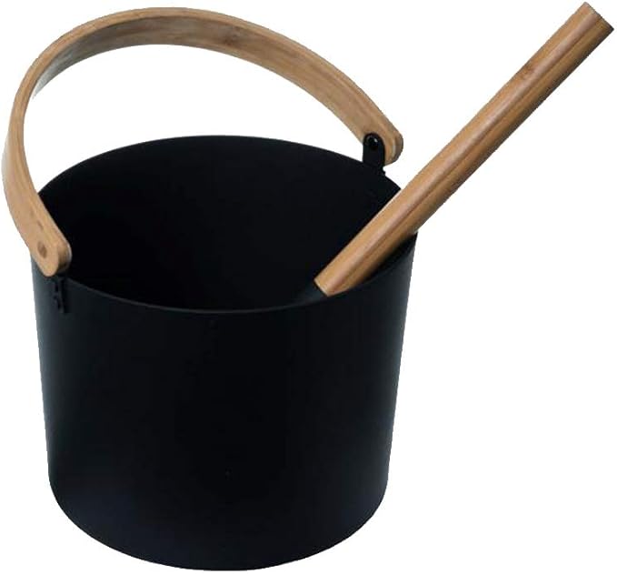 Sauna Bucket and Ladle Set, 1.85 Gallons Large Aluminum Sauna Bucket - Image 8