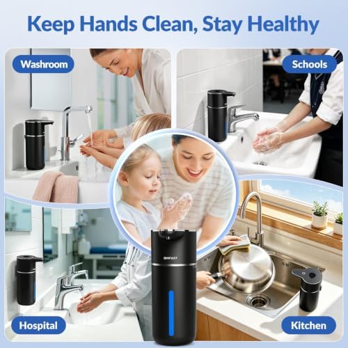 Touchless Automatic Soap Dispenser, 16.9oz/500mL, Black