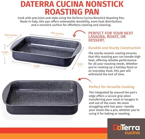 DaTerra Cucina Ceramic-Coated Nonstick Roasting & Lasagna Pan