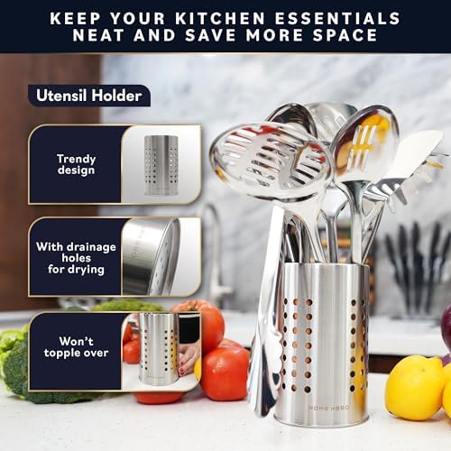 Home Hero 10-Piece Stainless Steel Utensil Set