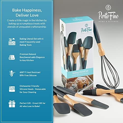 PortoFino Baking Utensils Set 6 Pieces, Baking Essentials, Set of 3