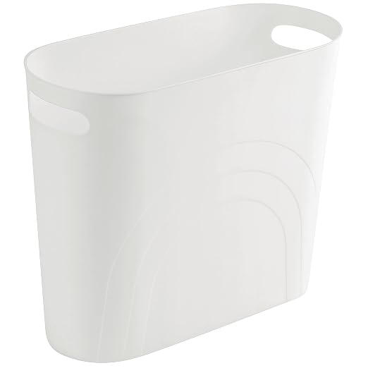rejomiik Small Trash Can, 3.5 Gallon Slim Garbage Can Plastic Waste Basket by rejomiik