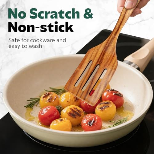 AIUHI 6-Piece Wooden Cooking Utensil Set