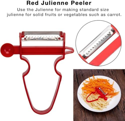 Multi-Function Trio Peeler Slicer Set of 3, Fruit & Vegetable Peelers