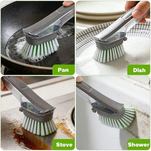 Dishwand Brush Refill for Scotch-Brite Dishwand, 4 Pack