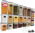 Reli. Pantry Organizers and Storage | Food Containers with Lids (26 Sets)