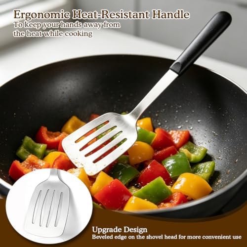4 Pcs Cooking Utensils Set, Stainless Steel Kitchen Utensils, Heat