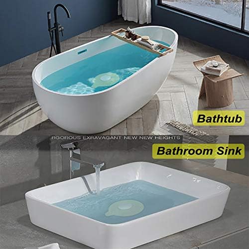 Seatery 2PCS Bathtub Stopper Hair Catcher Kit, Bathtub Drain Strainer