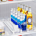 Drink Organizer for Fridge, 3 Row, Depth 15.3inch x Wide 9.9inch