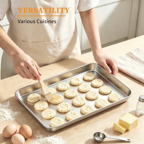Stainless Steel Baking Sheet Set,Stainless Steel Cookie Sheets For