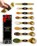 Styled Settings Magnetic Measuring Spoons Set, Gold