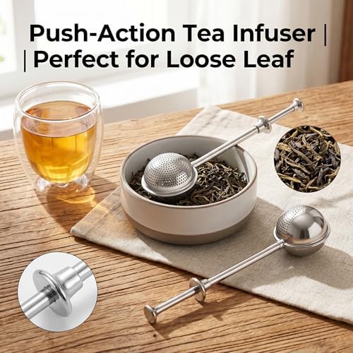 Tea Steeper Infuser Ball, 2 Pcs 304 Stainless Steel