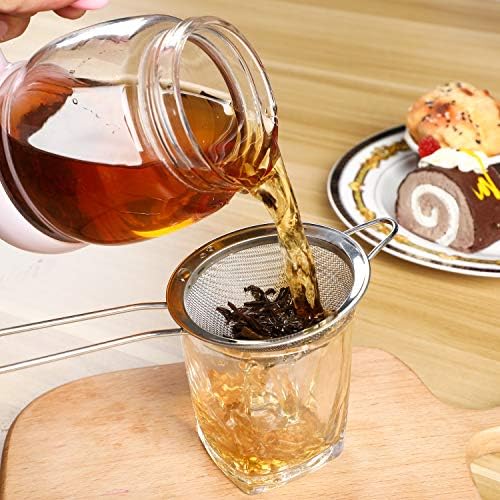 3 Pieces Cocktail Strainer Bar Strainer Fine Mesh Tea Strainer, 3.3 in