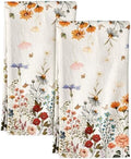 Miss Adola Flour Sack Kitchen Towels Set of 2, Retro Flower