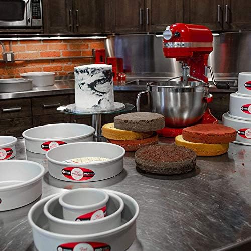 Lumintrail Fat Daddios Anodized Aluminum Tiered Round Cake Pans Bundle