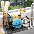 Consumest Sponge Holder for Kitchen Sink, Black