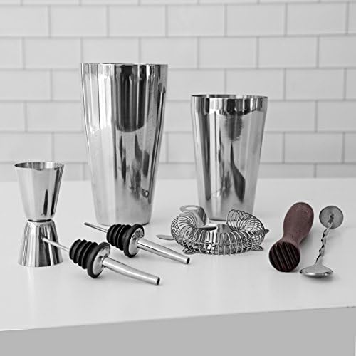Bartender Kit Cocktail Shaker Set by Toncini | Bartending Tools &