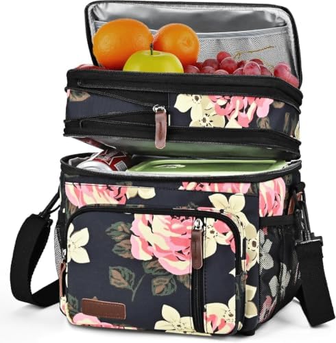 MIYCOO Expandable Double Deck Lunch Bag, 15L