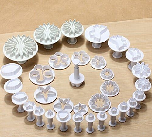 33 Pcs Fondant Cake Cookie Plunger Cutter Set