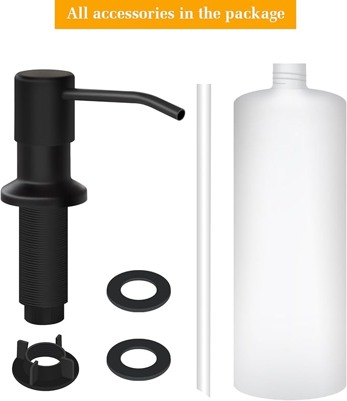 Soap Dispenser for Kitchen Sink, Built in Sink Soap Dispenser Lotion Dispenser - Image 5